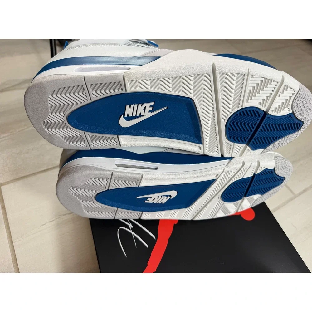 Jordan 4 Retro Military Blue 2024 Off White Blue FV5029-141 Mens 13